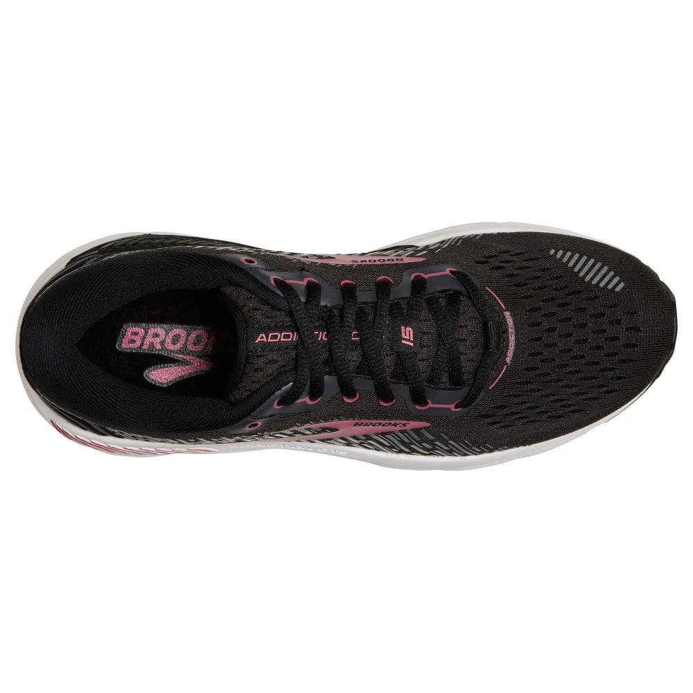 BROOKS Addiction GTS 15 Wide D Womens Running Shoes Black/Ebony/Mauvewood 2 BROOKS Addiction GTS 15 Wide D Womens Running Shoes Black/Ebony/Mauvewood - Image 2