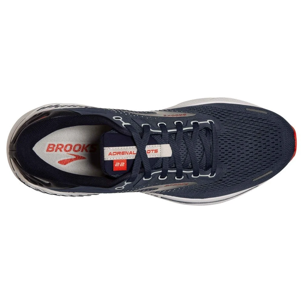 BROOKS Adrenaline GTS 22 Mens Running Shoes Peacoat/India Ink/Grenadine 2 BROOKS Adrenaline GTS 22 Mens Running Shoes Peacoat/India Ink/Grenadine - Image 2