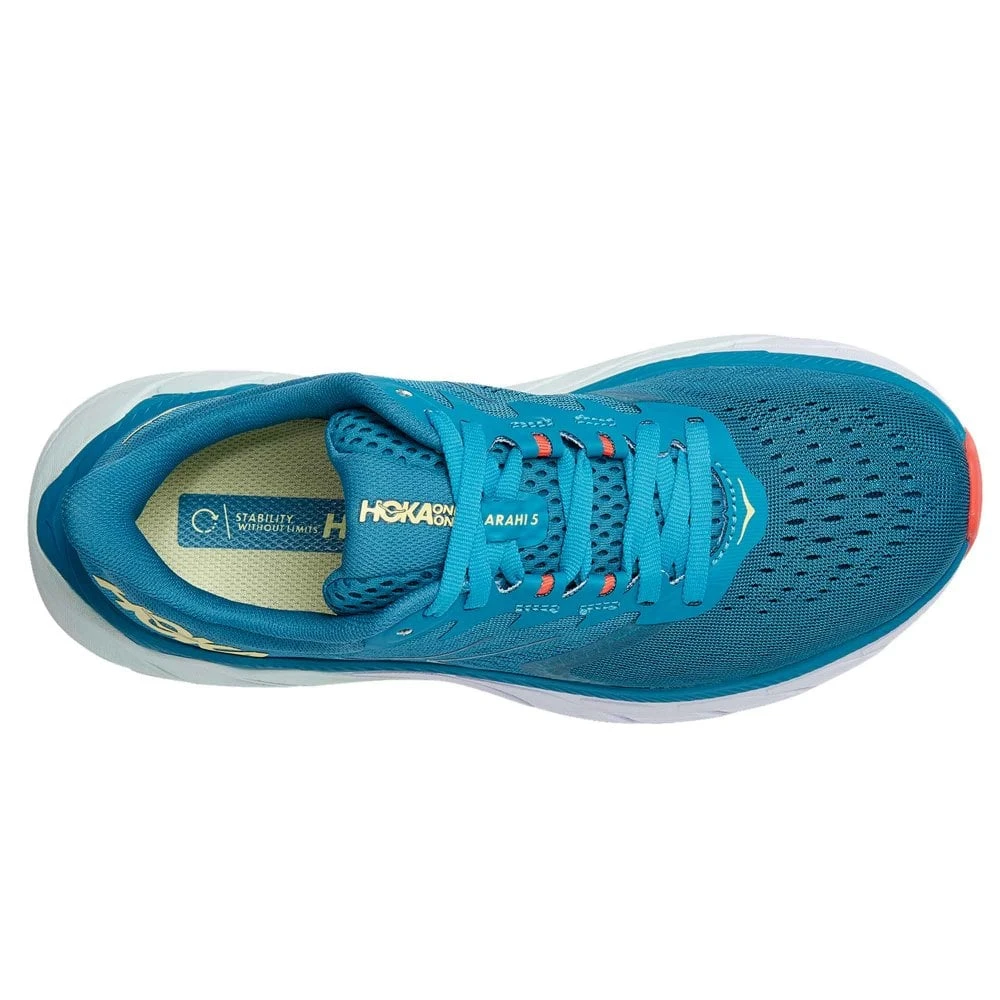 Hoka Arahi 5 Womens Running Shoes Mosaic Blue/Luminary Green 2 Hoka Arahi 5 Womens Running Shoes Mosaic Blue/Luminary Green - Image 2