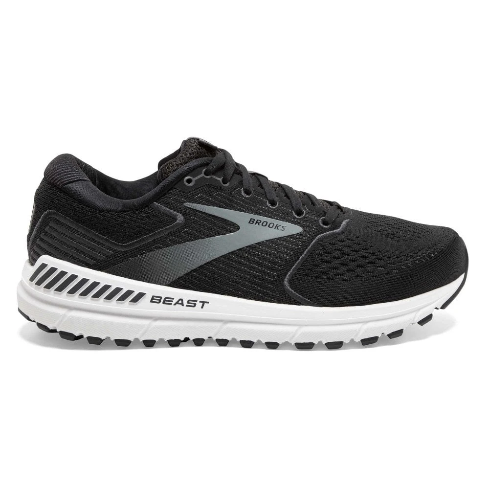 BROOKS Beast 20 Extra Wide 4E Mens Running Shoes Black/Ebony/Grey 1 BROOKS Beast 20 Extra Wide 4E Mens Running Shoes Black/Ebony/Grey