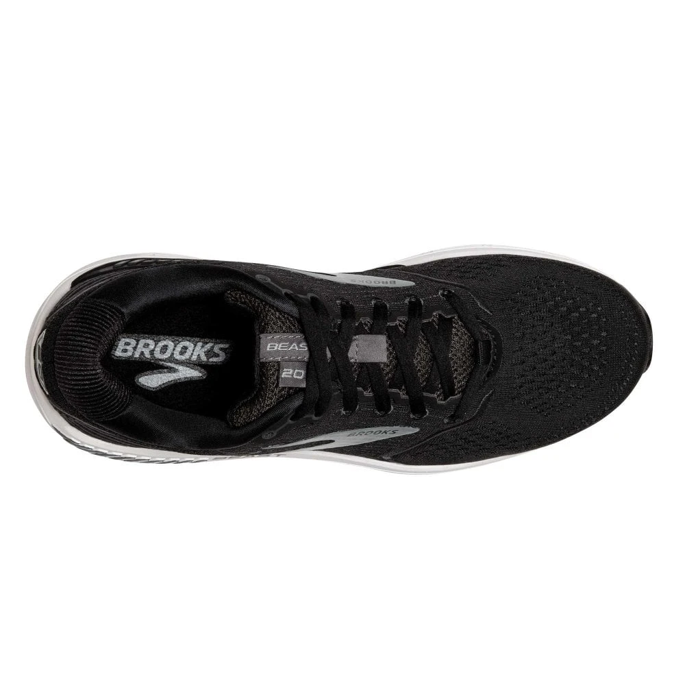 BROOKS Beast 20 Extra Wide 4E Mens Running Shoes Black/Ebony/Grey 2 BROOKS Beast 20 Extra Wide 4E Mens Running Shoes Black/Ebony/Grey - Image 2