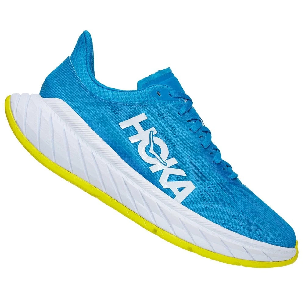 Hoka Carbon X 2 Mens Road Running Shoes Diva Blue/Citrus 1 Hoka Carbon X 2 Mens Road Running Shoes Diva Blue/Citrus