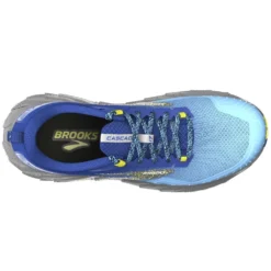 BROOKS Cascadia 17 Mens Trail Running Shoes Blue/Surf The Web/Sulphur -Altra Store cascadia 17 mens trail running shoes blue surf the web sulphur p8258 32815 image