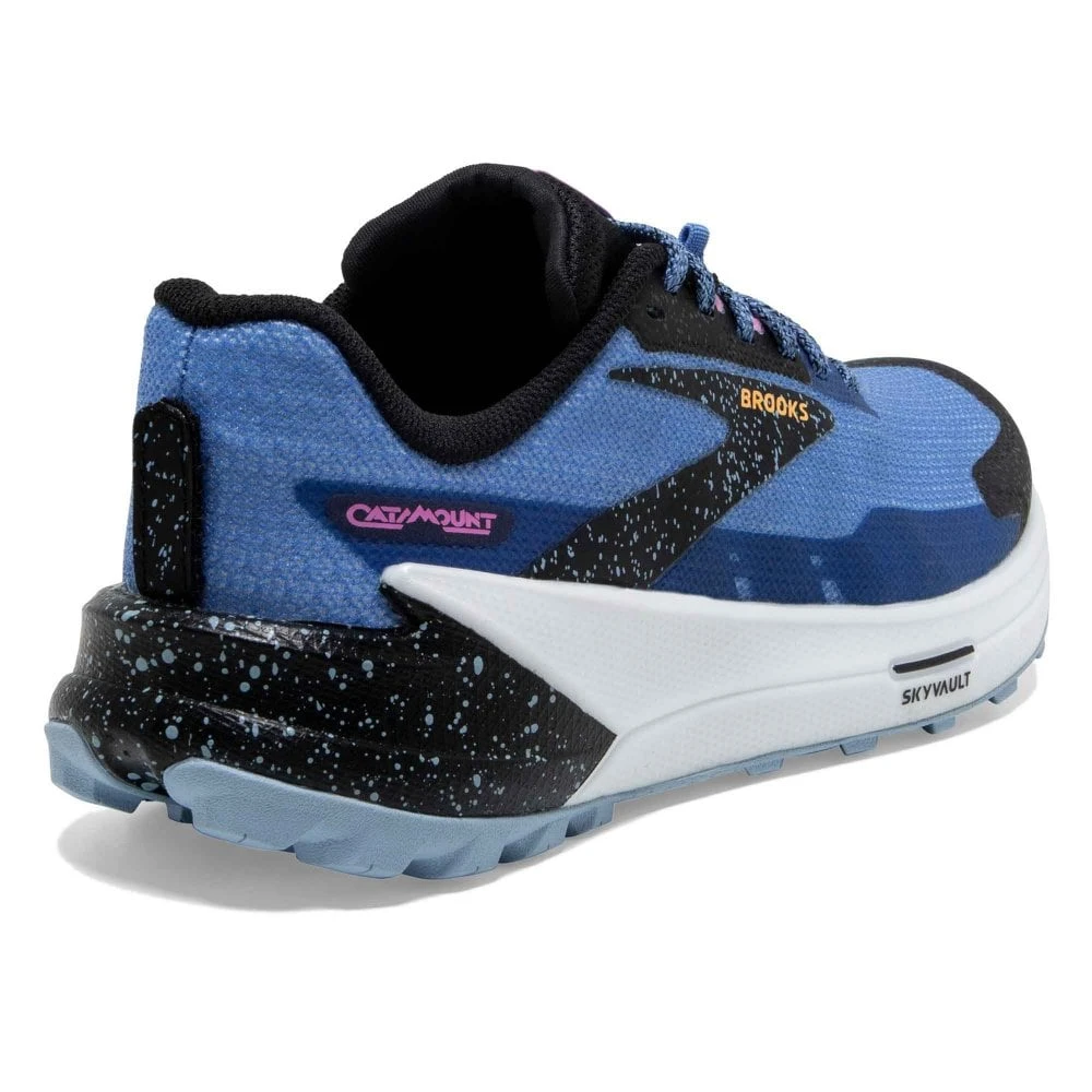 BROOKS Catamount 2 Womens Trail Running Shoes Blue/Black/Yellow 2 BROOKS Catamount 2 Womens Trail Running Shoes Blue/Black/Yellow - Image 2