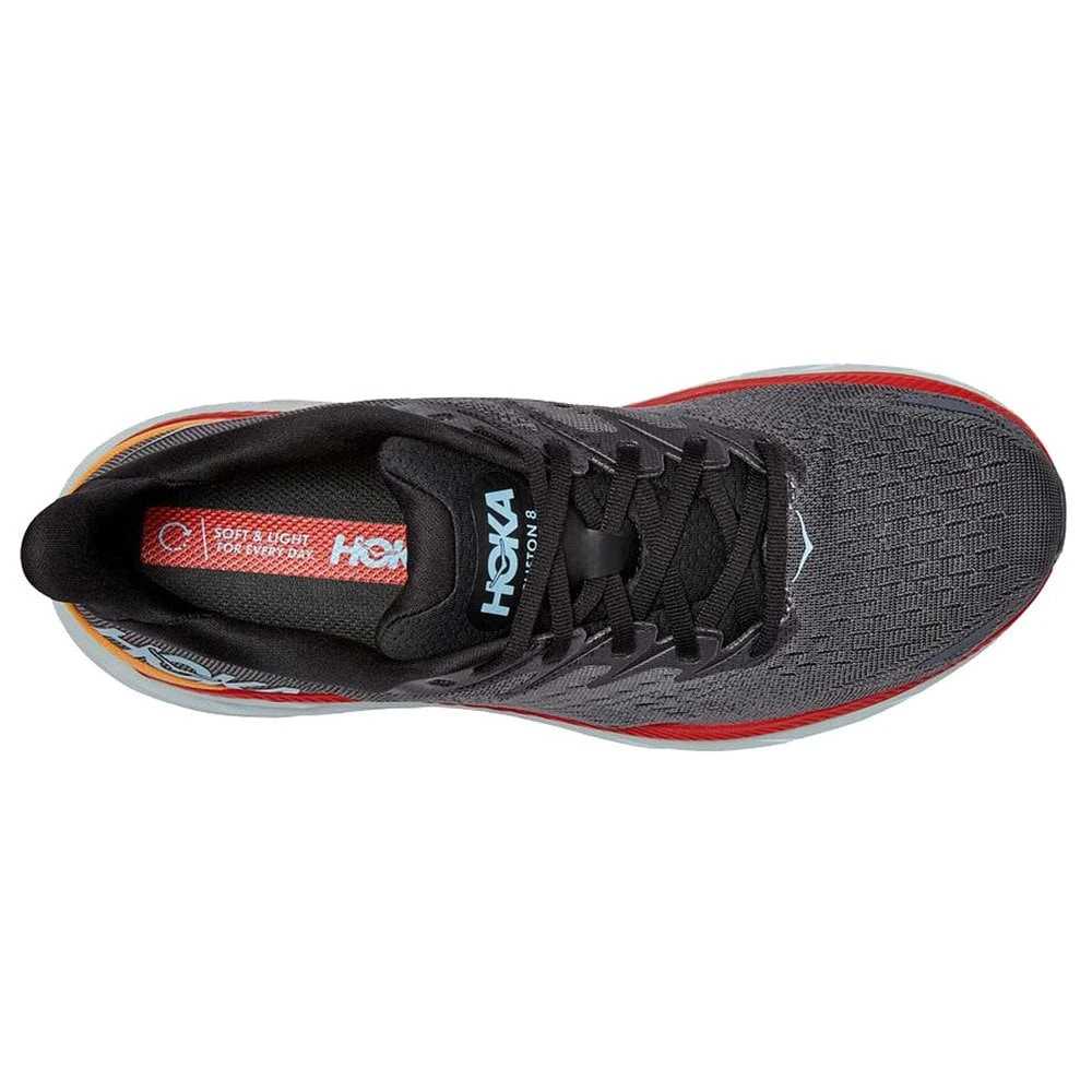 Hoka Clifton 8 Mens Road Running Shoes Anthracite/Castlerock 3 Hoka Clifton 8 Mens Road Running Shoes Anthracite/Castlerock - Image 3