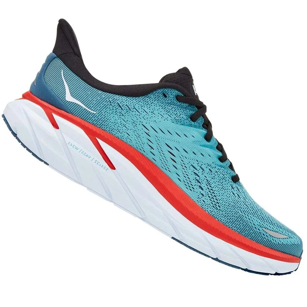 Hoka Clifton 8 Mens Road Running Shoes Real Teal/Aquarelle 1 Hoka Clifton 8 Mens Road Running Shoes Real Teal/Aquarelle