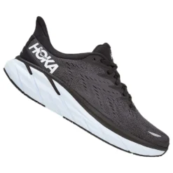 Hoka Clifton 8 Mens Running Shoes Black/White