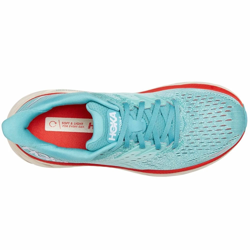 Hoka Clifton 8 Womens Road Running Shoes Aquarelle/Eggshell Blue 2 Hoka Clifton 8 Womens Road Running Shoes Aquarelle/Eggshell Blue - Image 2