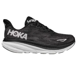 Hoka Clifton 9 Mens Running Shoes Black/White