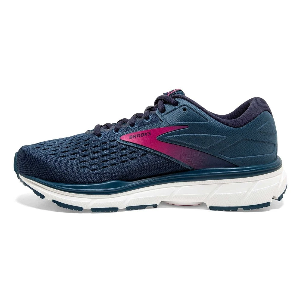BROOKS Dyad 11 Womens Running Shoes Blue/Navy/Beetroot 4 BROOKS Dyad 11 Womens Running Shoes Blue/Navy/Beetroot - Image 4
