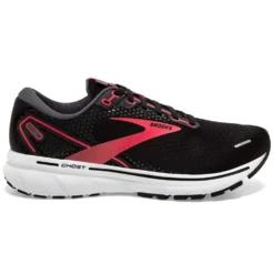 BROOKS Ghost 14 Wide D Womens Road Running Shoes Black/Coral/White