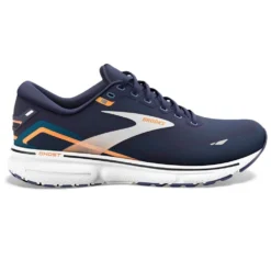 BROOKS Ghost 15 Mens Running Shoes Peacoat/Blue/Orange Pop