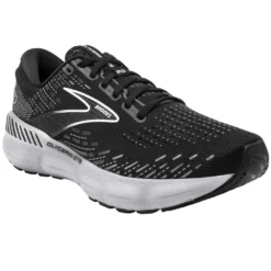 BROOKS Glycerin GTS 20 Wide D Womens Running Shoes Black/White/Alloy