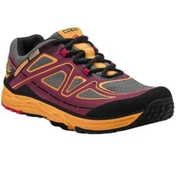 Topo Athletic Hydroventure Womens Low Drop & Wide Toe Box Trail Running Shoes Burgundy/Peach