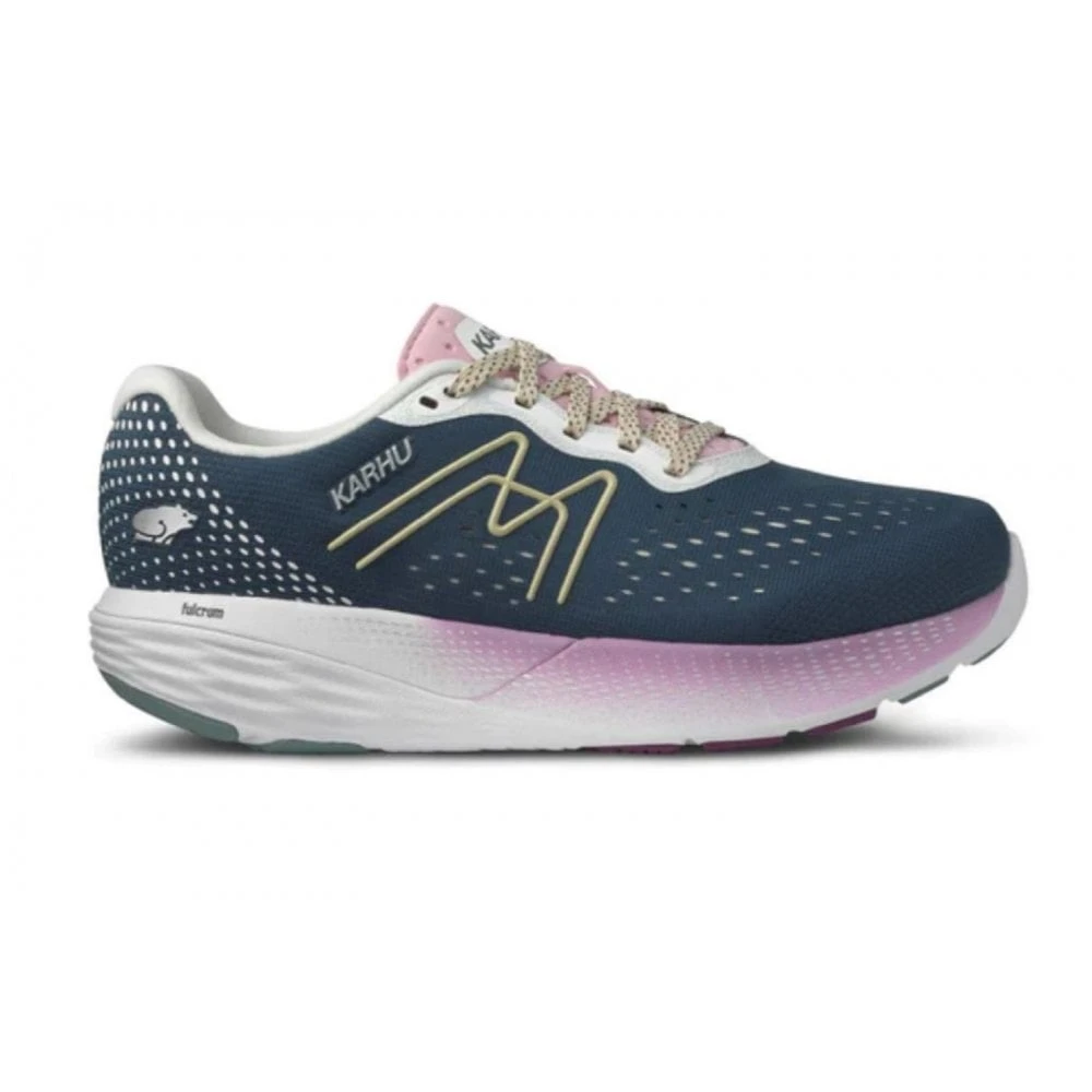 Karhu Ikoni Ortix HiVo Womens Support Road Running Shoes Blue Mirage/Dawn Pink 1 Karhu Ikoni Ortix HiVo Womens Support Road Running Shoes Blue Mirage/Dawn Pink