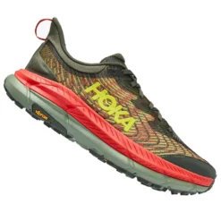 Hoka Mafate Speed 4 Mens Trail Running Shoes Thyme/Fiesta