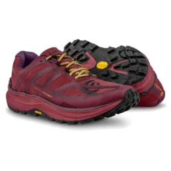 Topo Athletic MTN Racer Womens Trail Running Shoes Berry/Gold -Altra Store mtn racer womens cushioned low drop foot shape trail running shoes berry gold p5243 19687 image