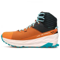 Altra Olympus 5 Hike Mid GTX Womens Waterproof Hiking Boots Gray/Orange -Altra Store olympus 5 hike mid gtx womens waterproof hiking boots gray orange p7452 29332 image