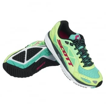 Scott Palani Trainer Womens Road Running Shoes Green/Pink 1 Scott Palani Trainer Womens Road Running Shoes Green/Pink