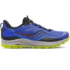 Saucony Peregrine 12 Mens Trail Running Shoes Blue Raz/Acid