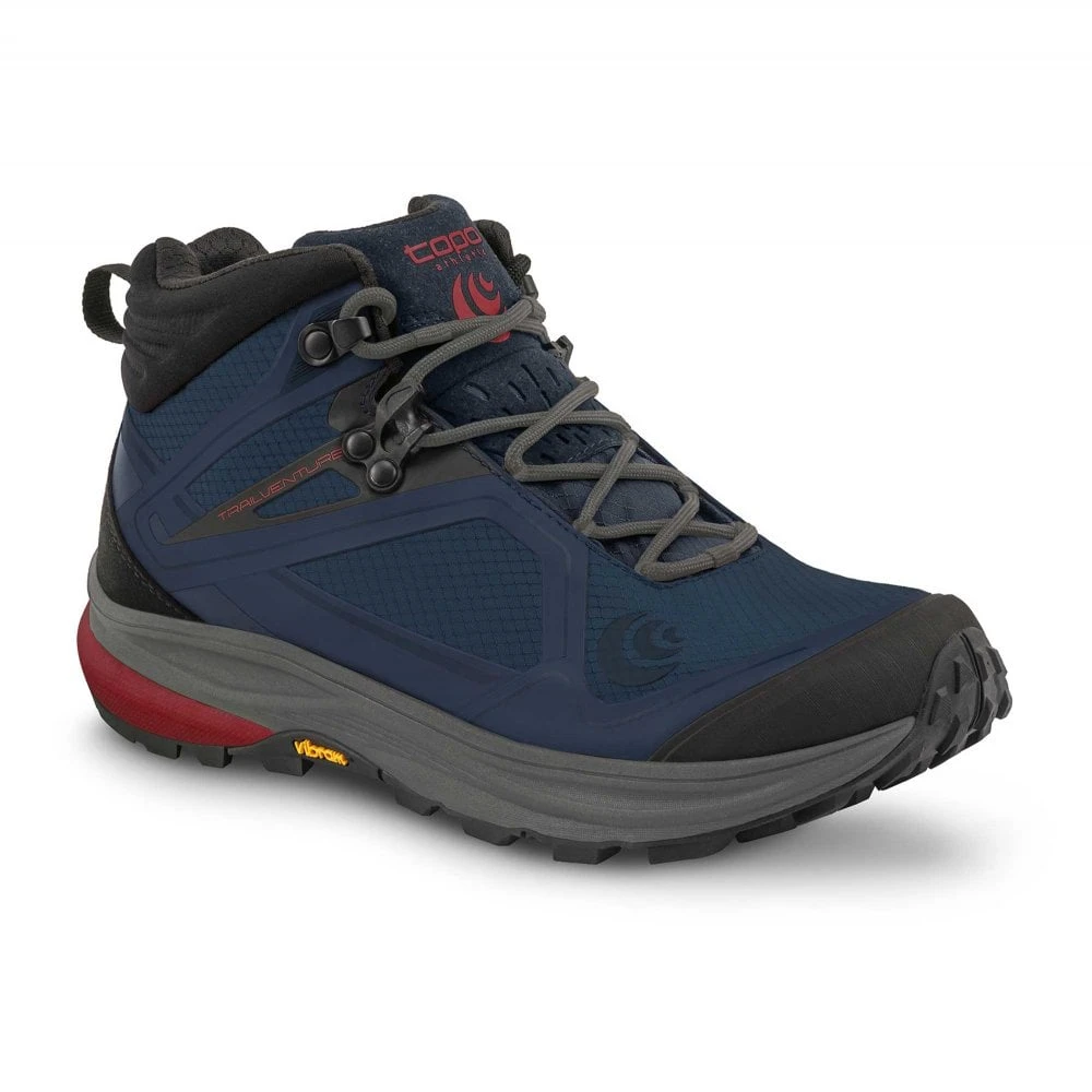 Topo Athletic Trailventure Mens Hiking Boots Navy/Red 1 Topo Athletic Trailventure Mens Hiking Boots Navy/Red