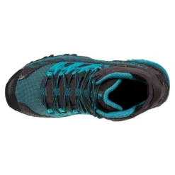 La Sportiva Ultra Raptor II Mid GTX Wide Womens Hiking Boots Carbon/Topaz -Altra Store ultra raptor ii mid gtx wide womens hiking boots carbon topaz p6447 25397 image