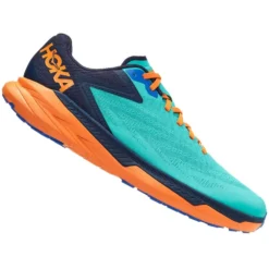 Hoka Zinal Mens Trail Running Shoes Atlantis/Outer Space